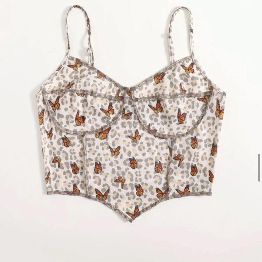Butterfly Corset Crop Top